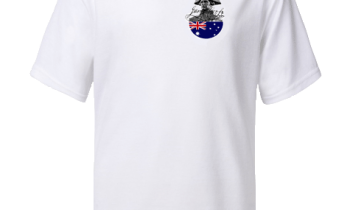 T Shirt with Cook and Australian Bunting