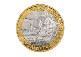 Royal Mint Issues First of Three Official UK £2 James Cook Coins